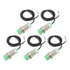 5Pcs Approach Sensor Inductive Proximity Switch NPN NO DC6‑36V 15mm