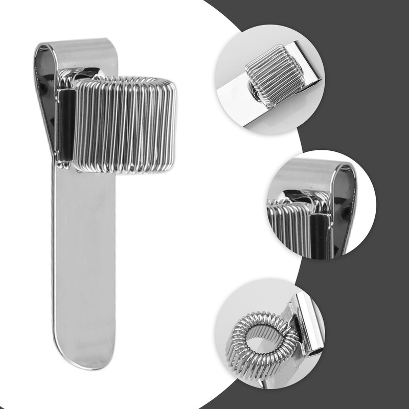 Luckious 3pcs Stainless Steel Pen Holder - Pocket Clip and