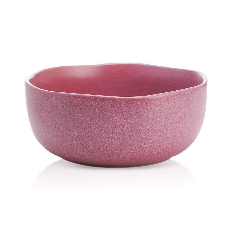 Stone Lain Stoneware Dish Set, 4 Bowls, Tom - Pink
