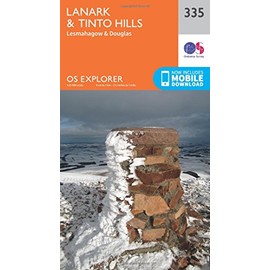 Lanark & Tinto Hills Map | Lesmahagow & Douglas | Ordnance Survey | OS Explorer Map 335 | Scotland | Walks | Hiking | Maps | Adventure