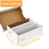 MZONGZI Card Storage Box 2400 Count,Monster 3 Row Storage Box