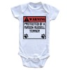 Warning Protected by A Parson Russell Terrier Funny One Piece