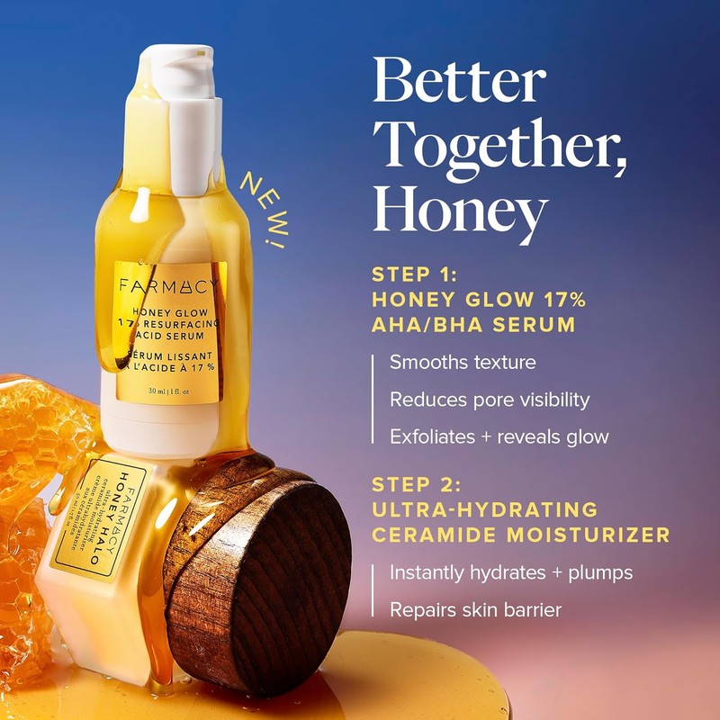 Farmacy Face Exfoliator Serum - Honey Glow 17% AHA +