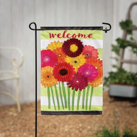 Evergreen Flag Gerbera Daisies Bouquet Summer Garden Flag, Flowers Garden Flags 12x18 Double Sided for Outside, Outdoor house Flags for All Season