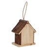 Wood Bark Bird House Home Tweet Home