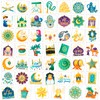 DPKOW 96pcs Eid Mubarak Tattoos Stickers for Adult Kids Islamic