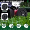 CheeMuii 7 Inch Lawn Mower Wheels 2 Pcs 7" Black