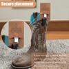 Numfog Boot Wallet for Women,Western Boot Wallet with Snap Strap,Leather