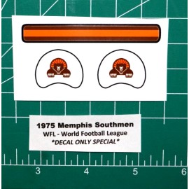 1975 WFL Memphis Southmen Football Gumball Helmets *DIECUT DECALS ONLY* OPI Mini