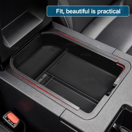 JYCDC Compatible 2024 2025 Toyota Land Cruiser Prado LC250 J250 Console Organizer Center Console Wireless Charging Protective Mat