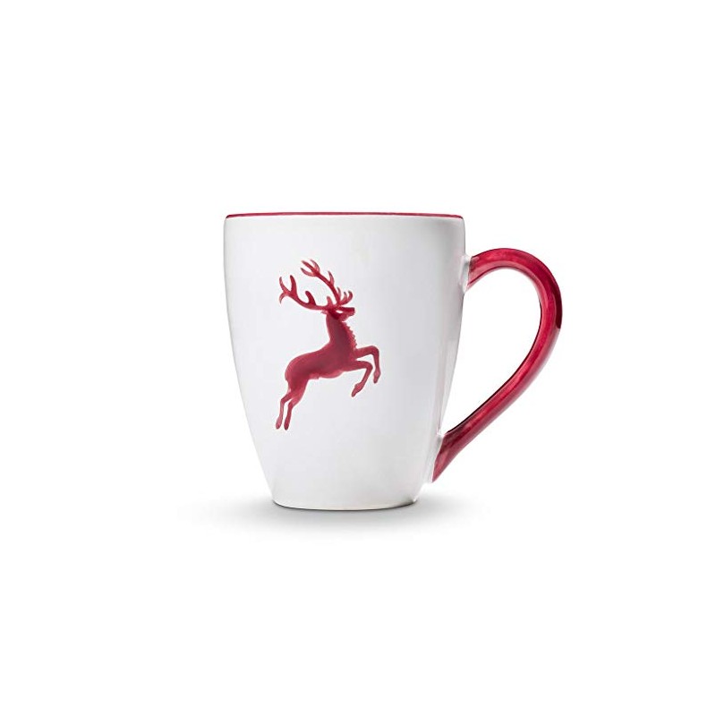 GMUNDNER KERAMIK Breakfast Cup Max Capacity: 0.3 Litres Bordeaux Red