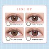 Color Contacts CANNA ROZE Nude Brown Kanna Rose 【1 box