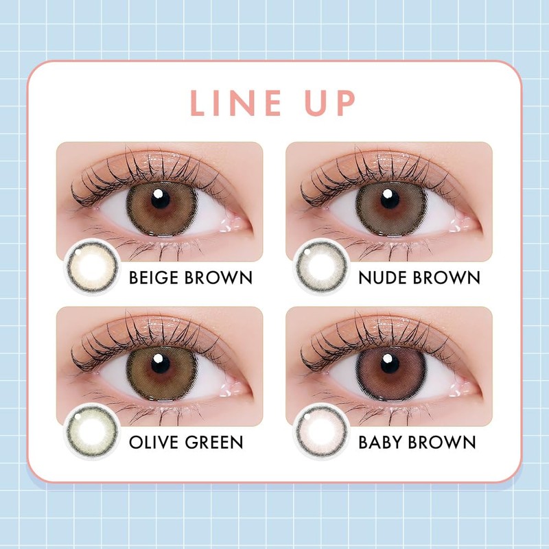 Color Contacts CANNA ROZE Nude Brown Kanna Rose 【1 box