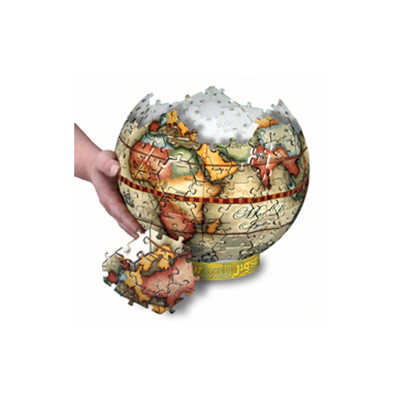 Jigsaw Ball Spherical Antique Globe Puzzle