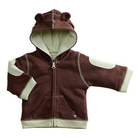Babysoy Unisex Baby & Toddler Fleece Zipper Hoodie Jacket, Chocolate, 2T