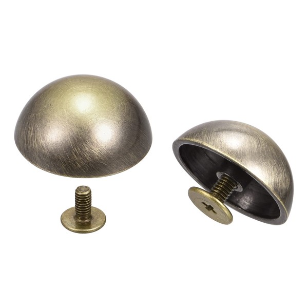 uxcell 20x9mm Screw Back Rivets Hollow Round Head Leather Studs