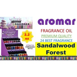 Aromar 65ml (2.2 oz) Aromatherapy Essential Fragrance 100% Oil SANDALWOOD FOREST