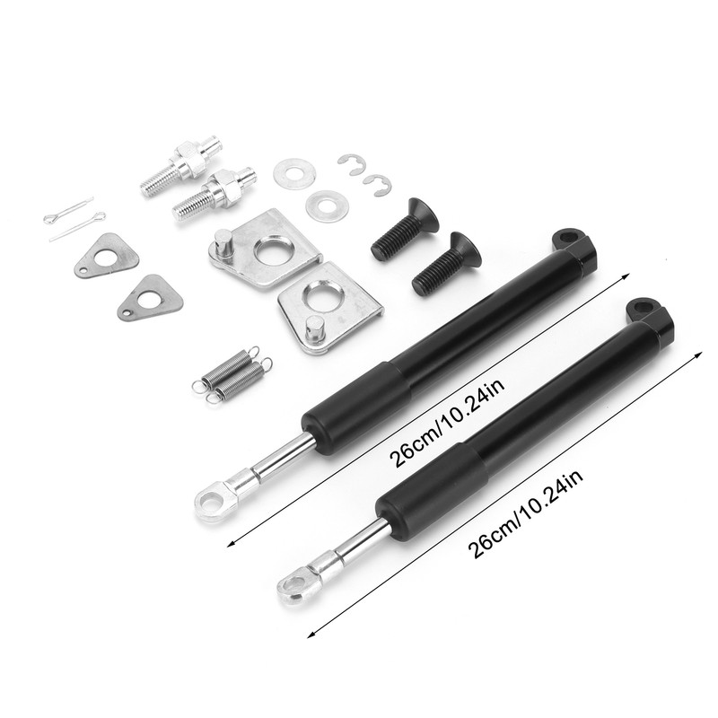 2PCS Hydraulic Trunk Support Smooth Drop Carbon Steel Replacement for