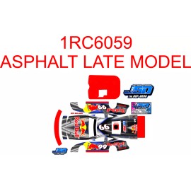 1RC ASPHALT LATE MODEL 1RC6059  WRAP RED BULLSKY