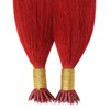 YoungSee 20inch Nano Beads Hair Extensions Red Nano Loop Hair