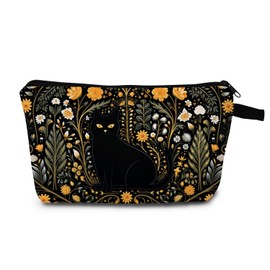 MoCaliduccious Cat Makeup Bag for Women Cat Lover Birthday Gift Small Travel Cosmetic Bags