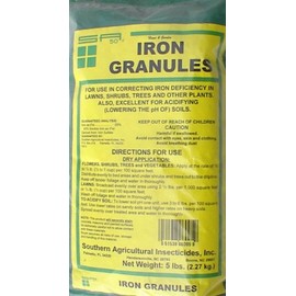 Iron Granules - (20% Ferrous Sulfate) - 5 pound bag, 10 bags per case