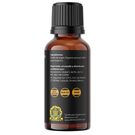 Aceite de Argán Orgánico 100% puro y natural, de Marruecos, Para piel, cabello, barba, 50ml