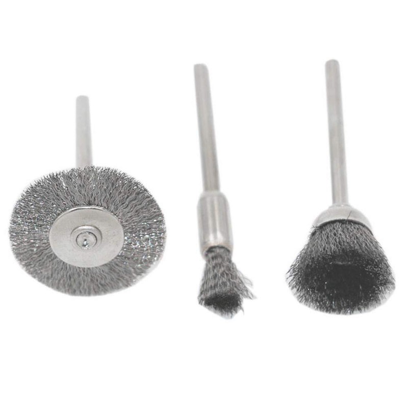 Pack of 32 Wire Brush Wheel Cup Brass Stainless Steel