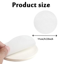 100 Pcs 11 cm Burger Greaseproof Paper Sheets, 4.33 inches Non Stick Hamburger Patty Parchment Paper, Wax-Paper Beef Burger Discs Hamburger Wax Discs Sheets for Perfect Hamburgers