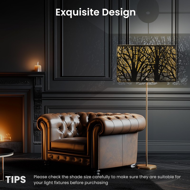 Metal Square Lampshade 8''Top X 14'' Bottom X 9'' Height