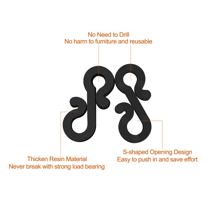 Yoicn Lth 80 Pcs Small Gutter Hooks for Outdoor String