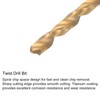 uxcell 1/8-40 UN Straight Flute Thread Tap and 2.5mm Twist