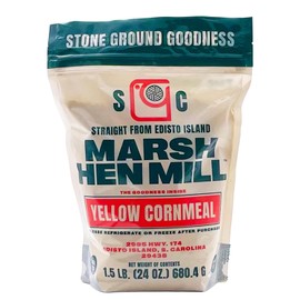 Marsh Hen Mill Stone Ground Yellow Cornmeal | Premium Heirloom Corn Flour | All Purpose Flour For Baking & Cooking | Consistent Results | Grown on Family Farm | Organic Cornmeal | 24 Oz Pack