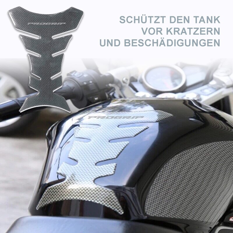 Tank Pad Motorcycle Tank Protector Universal Tank Sticker Colour Carbon