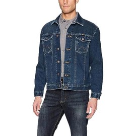 Wrangler Men's Cowboy Cut Western Unlined Denim Jacket, Dark Blue, Medium