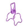 100Pcs Binder Clips Hollow Cute Bear Shape Sturdy Metal Small