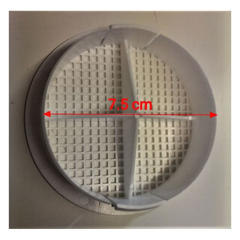 BM406W White 3" Round Soffit Vent