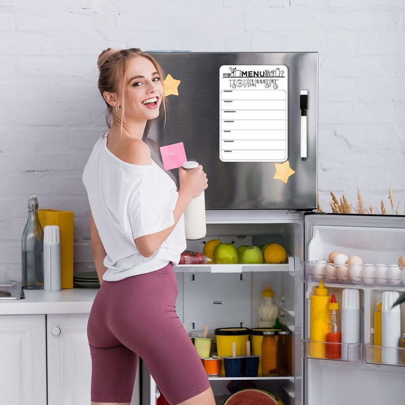 1 x magnetic message board and 1 x black whiteboard