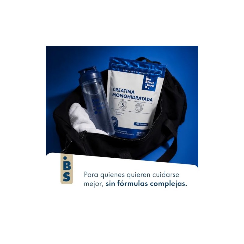 Creatina Monohidratada Sin Sabor 600g Suplemento Alimenticio