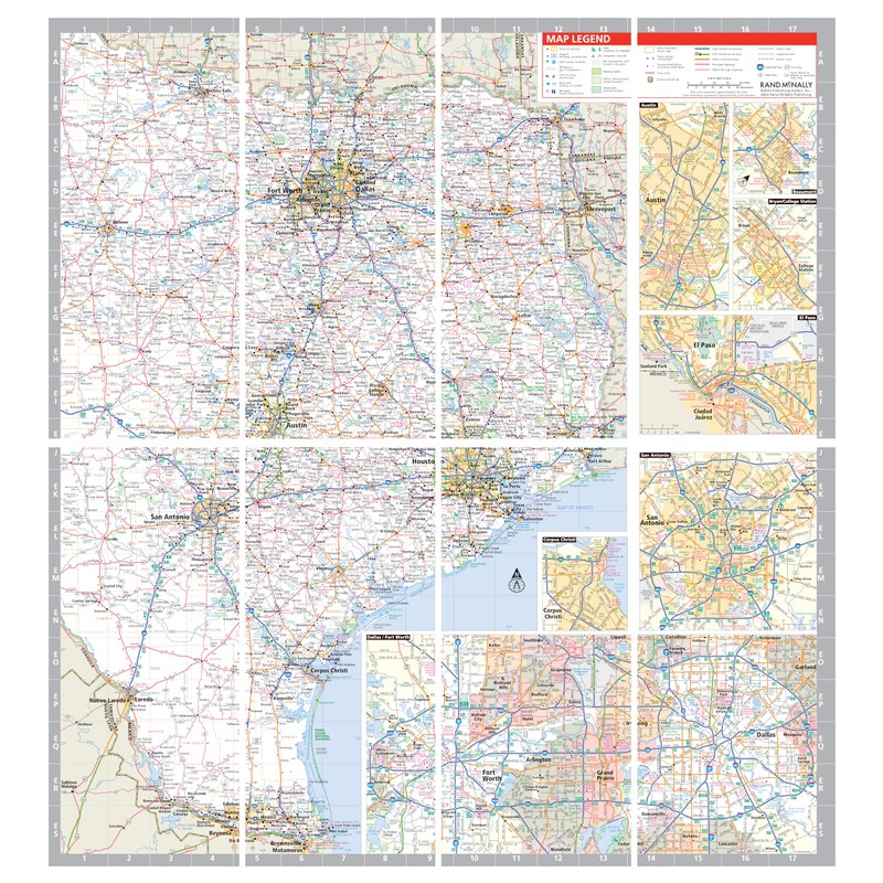 Rand McNally Easy to Fold: Texas State Laminated Map