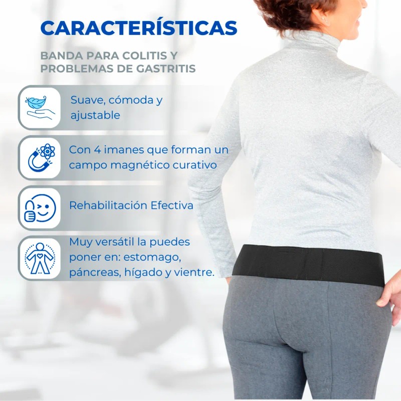 Banda Magética Para Gastritis Acidez Y Reflujo Alivio