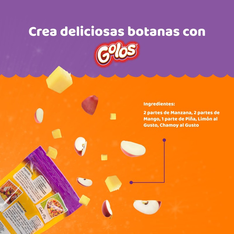 Chilitos GOLOS Tamarindo Dulce de Fruta Bolsa 490g