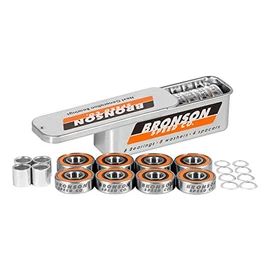 Bronson++ Speed Co G3Â - 8Â Skateboard Bearings - Multi-Coloured