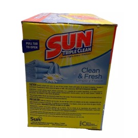 Sun Triple Clean Detergent Powder / 40 Loads/ 2.6 LB
