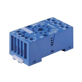 FINDER 92.03SMA 11 PINS, 16 AMP, 250 VAC, 90 Series, Blue, DIN Rail Mount, Relay Socket, Termination Style Screw: Terminal