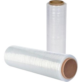 TecnologíaParra Película Emplaye Stretch para Empaque y Embalaje Plástico de 800 Pies x 18" Pulgadas (Largo de 243.84 Metros X Ancho de 45.72 Centimetros X Grosor Calibre 50) (2 Películas)
