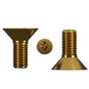 M5 (5mm x 16mm) Brass Phillips Countersunk Machine Screws Metric