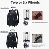 Rolling Backpack for Boys Elementary School Bag with Wheels Travel