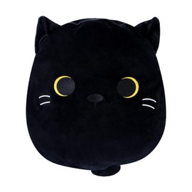 Heatable Coolable Animal Plush，Microwavable Stuffed Animal Heating Pad for Cramps and Pain, Lavender Scent Animal Stuffed Animal for Anxiety, Animal Plushies Gift for Kids and Aldults (Black Cat)