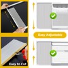Powrocket Window Air Conditioner Side Panels with Frame,Adjustable Extra Wide